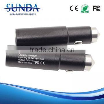 CE RoHS certificate single usb mini car battery charger