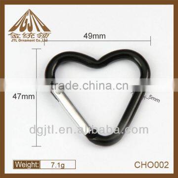 hot sell Heart shape aluminum Karabiner