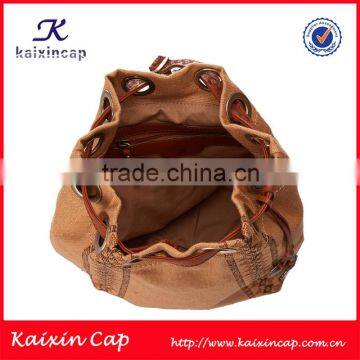 Small Quantity Acceptable High Quality Wholesale Custom Leather Strap Backpack Production photo-6