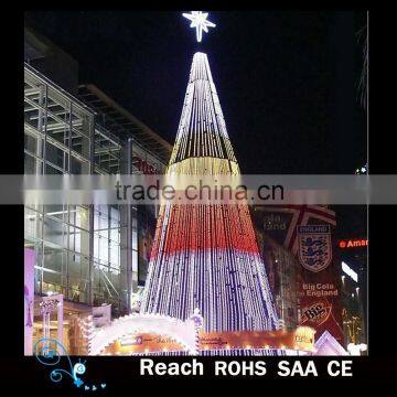 High Quality unique designed shopping mall large christmas decorations led christmas tree led lights tree