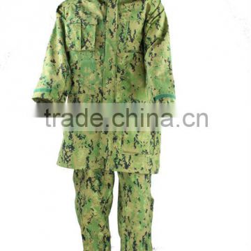 Singapore army military camouflage raincoat suit