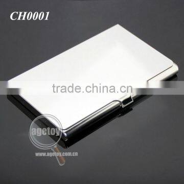 High Polished Mirror Effect Stainless Steel Blank Silver Metal Credit Card Holder photo-6