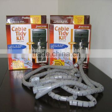 Cable Tidy Kit Cord Organizer 2.5M soft pp material