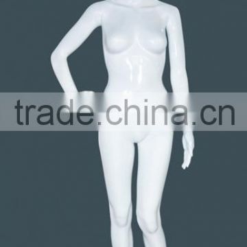 2016 Hot Sale Abstract Spray Paint Standing Full Body Gloosy White Clothing Female Mannequin