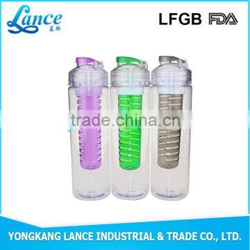 New products 2016 fruit water bottle with fruit infuser