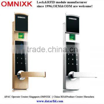 Sliding cover fingerprint digital residential lock P8 private mould