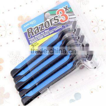 5 blade razor Wholesale disposable triple blade razor