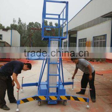 2015 CE double aluminum mast vertical man lift conveyor