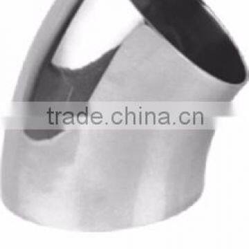 DN100 304L 316 Sanitary Stainless Steel 45 Degree Elbow Bathroom Fittings Names
