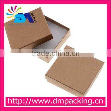 Kraft Brown Square Cardboard Jewelry Boxes