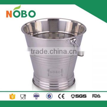 Barware Durable Metal Material Stainless Steel Ice Bucket for Beer