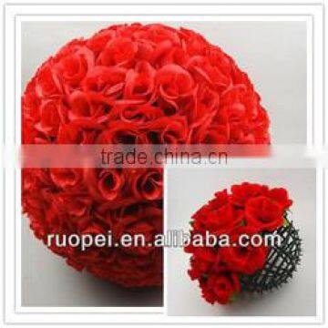 2015 Yiwu Wholesale Wedding Decorative Silk Artificial Ball Flowers