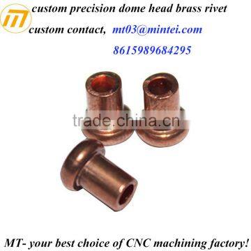 custom brass round head rivet