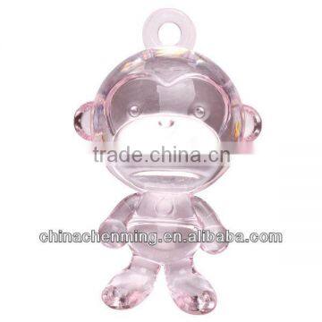 transparent and fashion acrylic monkey decoration