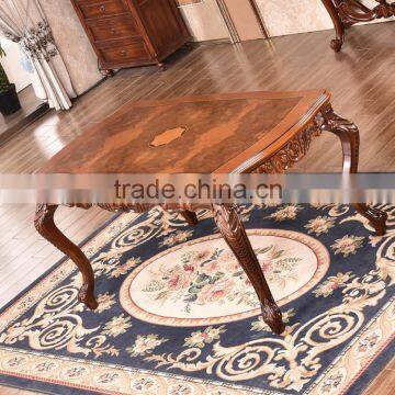Indoor Furniture Europe Style Dining Set Wooden Dining Table Set