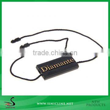 Sinicline Garment accessories plastic hang tag for clothing/plastic seal tag made in China