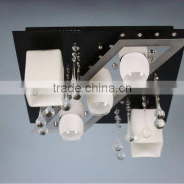 white glass modern G9 LED ceiling lamp led