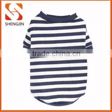 Factory sale stripe cotton Pet products Dog T-Shirt Clothes