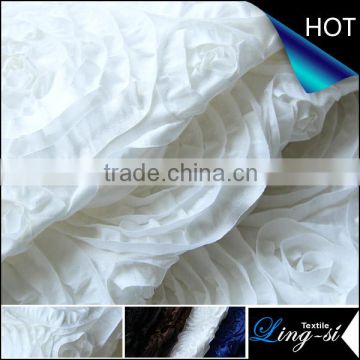 N/P Taffeta Tape Embroidery Fabric for Dress and Cushion