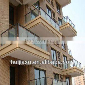 glass handrail glass stair handrail, aluminium glass balcony handrail