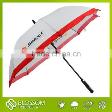 2016 Promotion ad wholesales elegant golf umbrella with low cost material