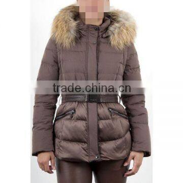 real fur winter coat ,new feeling women clothing,down jacket with removable/detachable sleeve