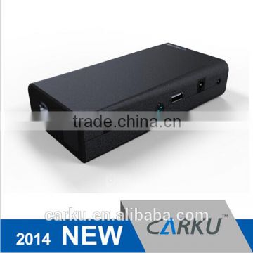 CARKU 250/500A peak current light duty diesl portable Jumpstarter power bank for smartphone ,tablet, Laptop,camera