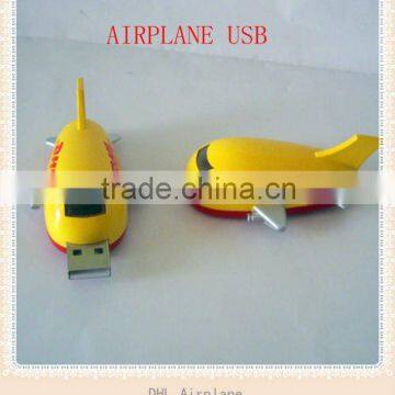 DHL airplane shape USB flash drive 1GB/2GB/4GB/8GB