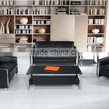 modern leather Genuine Leather plastic sofa HYS-268