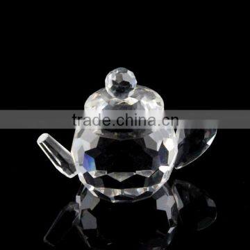 elegant small crystal teapot for souvenir