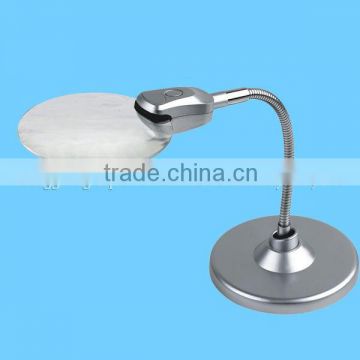 Illuminated magnifier table magnifier/magnifying glass with light stand