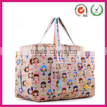 Full pretty girls printing travel tote bag for cute little girls