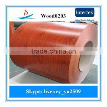 Wood grain ppgi/ prepainted galvanized steel coils/wood pattern ppgi