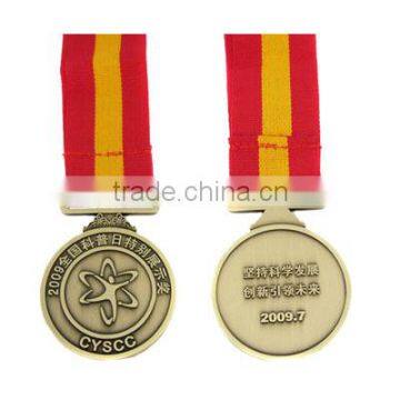 No MOQ Gold plated souvenir metal custom medals