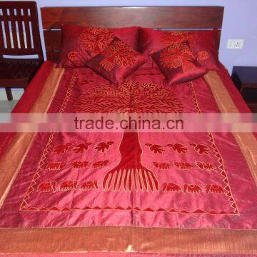 Silk Indian Tree of Life Bed-cover