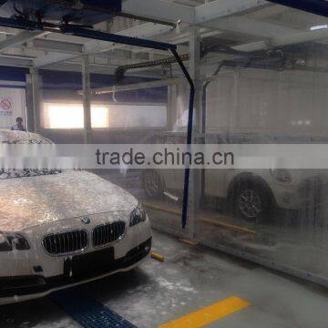 Semi- automatic car wash systems with dryer