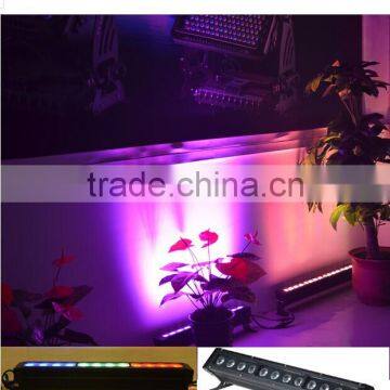 12pcs 10W RGBW LED wall washer quad color led bar light/ outdoor stage light