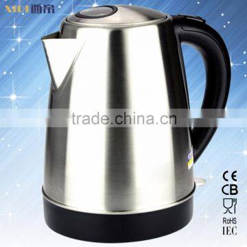 1.8L 2L Stainless Steel Electric Water Kettle with CB CE approved 360 Degree Rotational Base