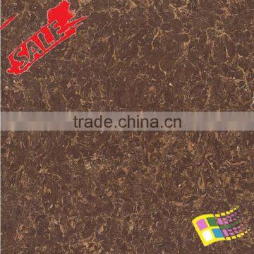 Popular hall brown pulate polished porcelain floor tile designs