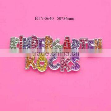 High quality colorful Rhinestone buttons flatback,Decorative Buttons For Crafts(BTN-5640)