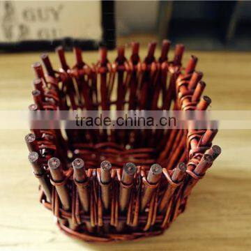 2016 New Wicker Vintage Vase Willow Vase Flower Vase Home Decoration Flower Vase photo-3