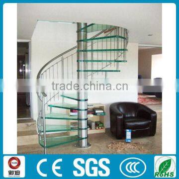 China Factory Indoor Space-saved Glass Spiral Staircase Prices Quality Choice photo-5