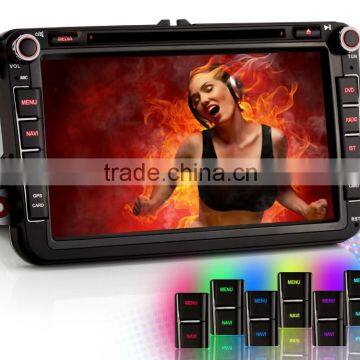 For VW PASSAT SEAT Sharan Toledo Altea Amarok EOS 8" Car HD GPS mp3 Player Navigation Bluetooth