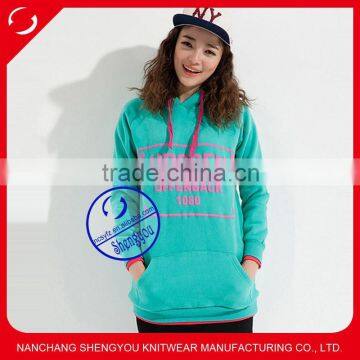 2015 Cheap Womens Printed Custom Pullover Hoody for OEM Service