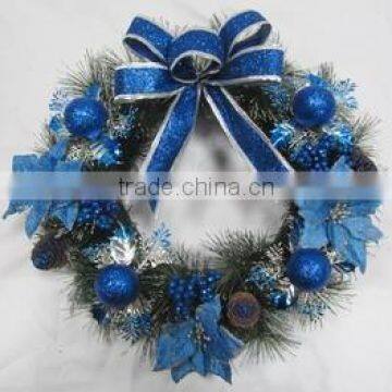 2015 new design Christmas wreath with decorations