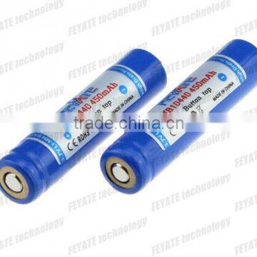 FEYATE IMR 10440 battery 3.7v 450mah 10440 battery High discharge rate safe li-mn 10440 battery AAA battery