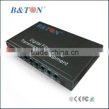 8 channel telephone fiber optic converter