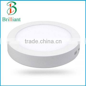 White Body Elegant Residential and Commercial Light, No Cutout 6W 12W 18W 24W Round Surface Mounted Panel Light