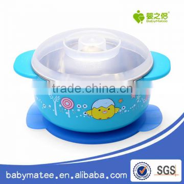 Baby Suction Bowls with Lid baby feeding suction bowl(250ml)