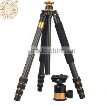 Q1000C 64'' lightweight carbon fiber OEM motorized camera tripod monopod for DSLR Digital DSLR Video camera with gimbal ballhead